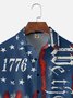 Moisture Wicking 1776 Declaration of Independence 4th of July Chest Pocket Hawaiian Shirt