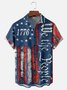 Moisture Wicking 1776 Declaration of Independence 4th of July Chest Pocket Hawaiian Shirt