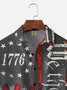 Moisture Wicking 1776 Declaration of Independence 4th of July Chest Pocket Hawaiian Shirt