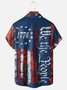 Moisture Wicking 1776 Declaration of Independence 4th of July Chest Pocket Hawaiian Shirt