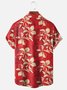 Moisture-wicking Floral Chest Pocket Hawaiian Shirt