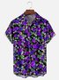 Moisture-wicking Floral Chest Pocket Hawaiian Shirt