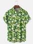 Moisture-wicking Floral Chest Pocket Hawaiian Shirt
