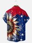 Moisture-wicking Independence Day Chest Pocket Casual Shirt