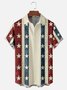 Moisture-wicking Independence Day Chest Pocket Casual Shirt