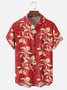 Moisture-wicking Floral Chest Pocket Hawaiian Shirt