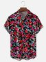 Moisture-wicking Floral Chest Pocket Hawaiian Shirt