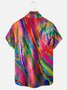 Moisture-wicking Gradient Color Chest Pocket Casual Shirt
