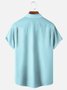 Moisture-wicking Floral Chest Pocket Bowling Shirt