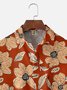 Moisture-wicking Floral Chest Pocket Hawaiian Shirt