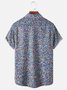 Moisture-wicking Gradient Color Geomatric Chest Pocket Casual Shirt