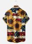 Moisture-wicking Independence Day Chest Pocket Casual Shirt