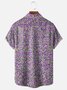 Moisture-wicking Gradient Color Geomatric Chest Pocket Casual Shirt