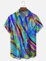 Moisture-wicking Gradient Color Chest Pocket Casual Shirt