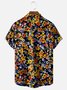 Moisture-wicking Floral Chest Pocket Hawaiian Shirt