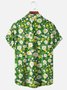 Moisture-wicking Floral Chest Pocket Hawaiian Shirt