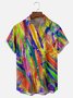 Moisture-wicking Gradient Color Chest Pocket Casual Shirt