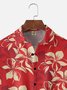Moisture-wicking Floral Chest Pocket Hawaiian Shirt