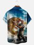 Moisture-wicking Go Fishing Chest Pocket Hawaiian Shirt