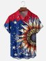 Moisture-wicking Independence Day Chest Pocket Casual Shirt