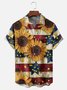 Moisture-wicking Independence Day Chest Pocket Casual Shirt