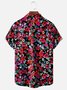 Moisture-wicking Floral Chest Pocket Hawaiian Shirt