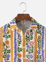 Moisture-wicking Floral Chest Pocket Hawaiian Shirt