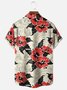 Moisture-wicking Floral Chest Pocket Hawaiian Shirt