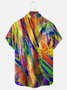 Moisture-wicking Gradient Color Chest Pocket Casual Shirt
