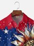 Moisture-wicking Independence Day Chest Pocket Casual Shirt