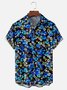 Moisture-wicking Floral Chest Pocket Hawaiian Shirt