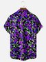 Moisture-wicking Floral Chest Pocket Hawaiian Shirt