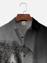 Big Size Moisture-wicking Palm Tree Chest Pocket Hawaiian Shirt