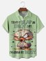 Big Size Moisture-wicking Busy Duck Chest Pocket Hawaiian Shirt