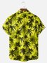 Big Size Moisture-wicking Palm Tree Chest Pocket Hawaiian Shirt