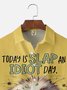 Big Size Moisture-wicking Busy Duck Chest Pocket Hawaiian Shirt