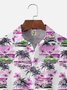 Big Size Moisture-wicking Beach Retro Car Chest Pocket Hawaiian Shirt