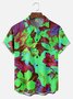 Big Size Moisture-wicking Floral Chest Pocket Hawaiian Shirt