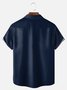 Big Size Moisture-wicking Poker Symbols Chest Pocket Bowling Shirt
