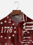 Moisture Wicking 1776 Declaration of Independence 4th of July Chest Pocket Hawaiian Shirt