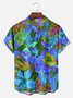 Big Size Moisture-wicking Floral Chest Pocket Hawaiian Shirt