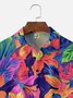 Big Size Moisture-wicking Floral Chest Pocket Hawaiian Shirt