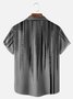 Big Size Moisture-wicking Classic Abstract Textured Vertical Stripe Chest Pocket Casual Shirt