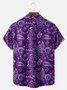 Big Size Moisture-wicking Paisley Floral Chest Pocket Casual Shirt