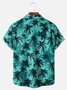 Big Size Moisture-wicking Palm Tree Chest Pocket Hawaiian Shirt