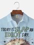 Big Size Moisture-wicking Busy Duck Chest Pocket Hawaiian Shirt