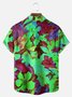 Big Size Moisture-wicking Floral Chest Pocket Hawaiian Shirt