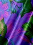 Big Size Moisture-wicking Floral Chest Pocket Hawaiian Shirt