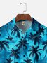Big Size Moisture-wicking Palm Tree Chest Pocket Hawaiian Shirt