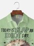 Big Size Moisture-wicking Busy Duck Chest Pocket Hawaiian Shirt